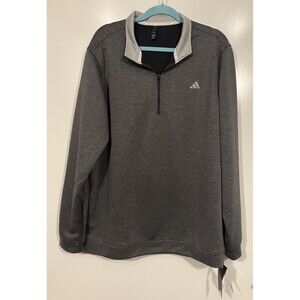 Adidas Elevated Men’s 1/4 Zip Golf Pullover ADVR0884 Dark Gray Sz XL NWT